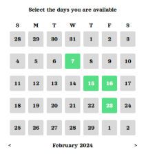 datepicker